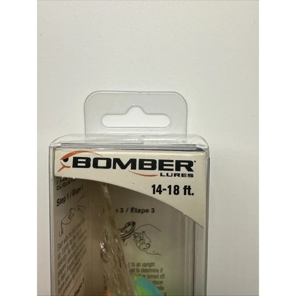 Bomber Tim Horton's Switchback Shad, Citrus,8-14ft Crankbait On/Off Rattle, NIB